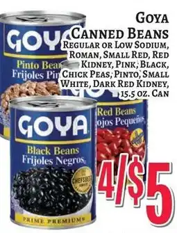 Trade Fair Supermarket Goya canned beans offer