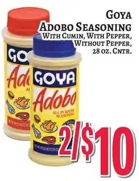 Trade Fair Supermarket Goya adobo seasoning offer