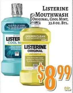 Trade Fair Supermarket Listerine mouthwash original, cool mint offer