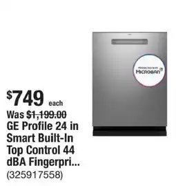 The Home Depot Ge Profile 24 in Smart Built-In Top Control offer