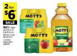 Dollar General Mott's apple juice offer