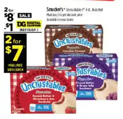Dollar General Smucker's Uncrustables offer