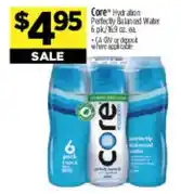 Dollar General Core hydration perfectly balanced water offer
