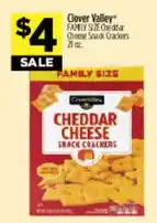 Dollar General Clover Valley cheddar cheese snack crackers offer