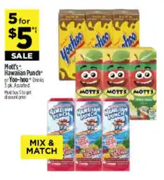 Dollar General Mott's Hawaiian Punch or Too-Too Drinks offer