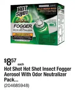 The Home Depot Hot Shot Hot Shot Insect Fogger Aerosol With Odor Neutralizer offer
