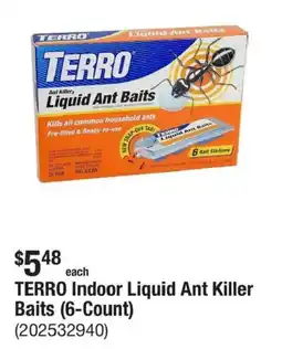 The Home Depot Terro indoor liquid ant killer baits offer