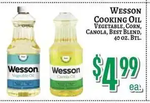 Trade Fair Supermarket Wesson cooking oil offer