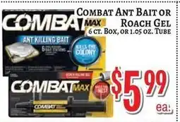 Trade Fair Supermarket Combat max ant bait or roach gel offer