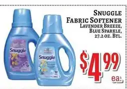 Trade Fair Supermarket Snuggle fabric softener offer