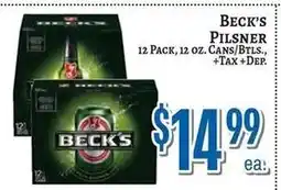Trade Fair Supermarket Beck's Pilsner offer
