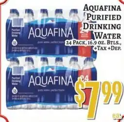 Trade Fair Supermarket Aquafina purified drinking water offer