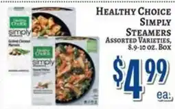 Trade Fair Supermarket Healthy Choice Simply Steamers offer