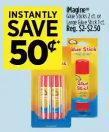 Dollar General iImagine glue sticks offer