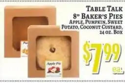 Trade Fair Supermarket Table Talk Baker's Pies offer