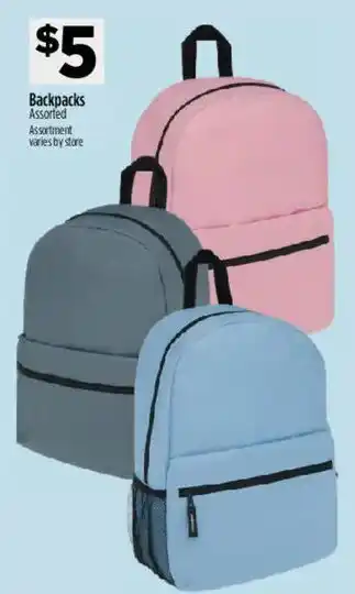 Dollar General Backpacks Assorted offer
