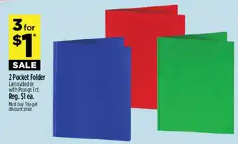 Dollar General 2 Pocket Folder offer