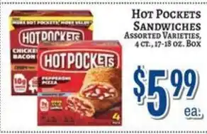 Trade Fair Supermarket Hot pockets sandwiches offer