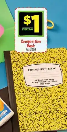 Dollar General Every Day Composition Book Assorted offer