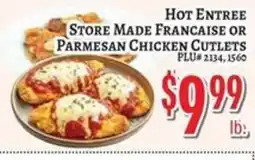 Trade Fair Supermarket Store Made Francia or Parmesan Chicken Cutlets offer