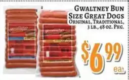 Trade Fair Supermarket Gwaltney Bun Size Great Dogs Original, Traditional offer