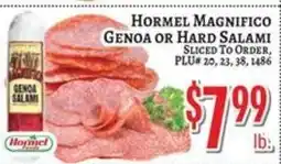 Trade Fair Supermarket Hormel magnifico genoa or hard salami offer