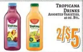 Trade Fair Supermarket Tropicana drinks offer