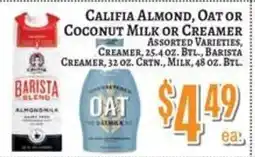 Trade Fair Supermarket Barista Blend Almondmilk offer