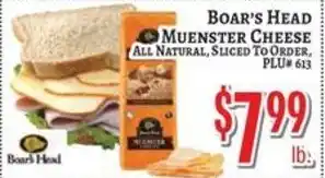 Trade Fair Supermarket Boar's Head Muenster Cheese offer