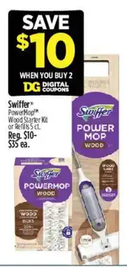 Dollar General Swiffer Power Mop Wood offer