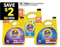 Dollar General Tide Simply liquid laundry detergent offer