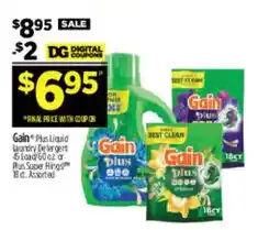 Dollar General Gain plus liquid laundry detergent offer