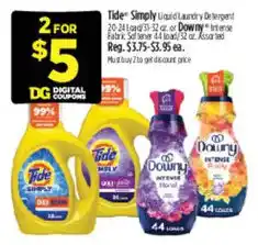 Dollar General Tide Simply Liquid Laundry Detergent offer