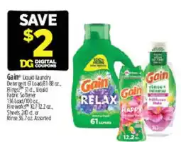 Dollar General Gain liquid laundry detergent offer