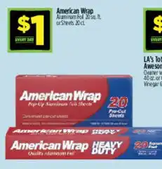 Dollar General American Wrap aluminum foil offer