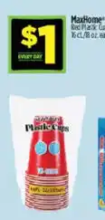 Dollar General Maxhome plastic cups offer