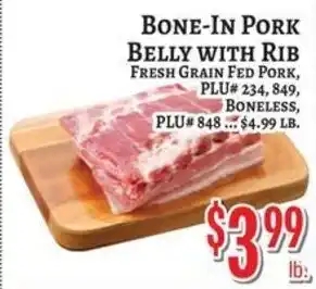 Trade Fair Supermarket Bone-In Pork Belly With Rib offer