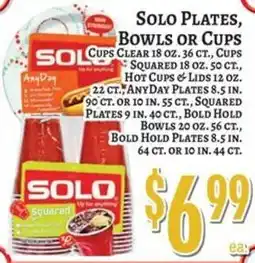 Trade Fair Supermarket Solo plates, bowls or cups offer