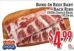 Trade Fair Supermarket Bone-In Beef Baby Back Ribs offer