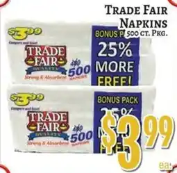 Trade Fair Supermarket Trade Fair napkins offer