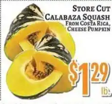Trade Fair Supermarket Store Cut Calabaza Squash offer