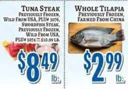 Trade Fair Supermarket Tuna Steak offer
