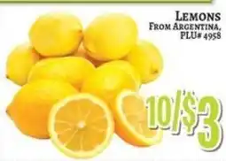 Trade Fair Supermarket Lemons offer