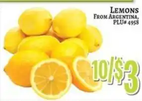 Trade Fair Supermarket Lemons offer