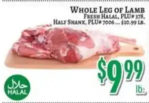 Trade Fair Supermarket Whole Leg of Lamb offer