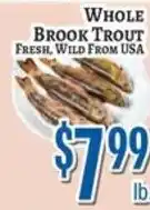 Trade Fair Supermarket Whole Brook Trout offer