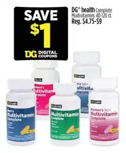 Dollar General DG health Complete Multivitamins offer