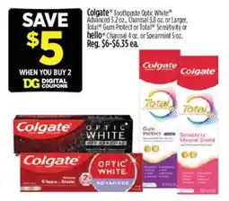 Dollar General Colgate toothpaste offer