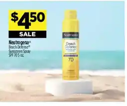 Dollar General Neutrogena Beach Defense Sunscreen Spray offer