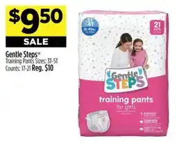 Dollar General Gentle Steps training pants for girls offer